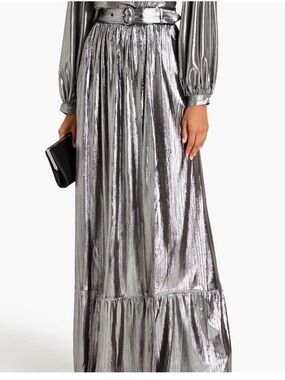 Retrofete maxi metallic skirt size L